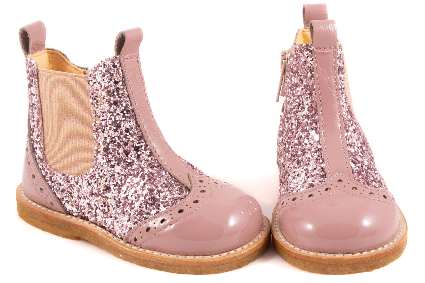 Laarsje Roze Lak Roze Glitter