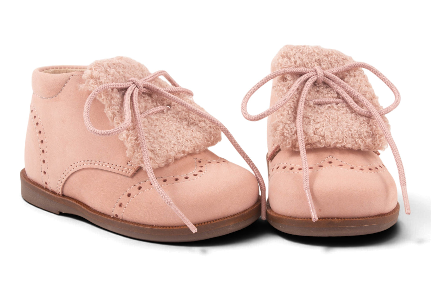 Roze Nubuck Teddy Voor
