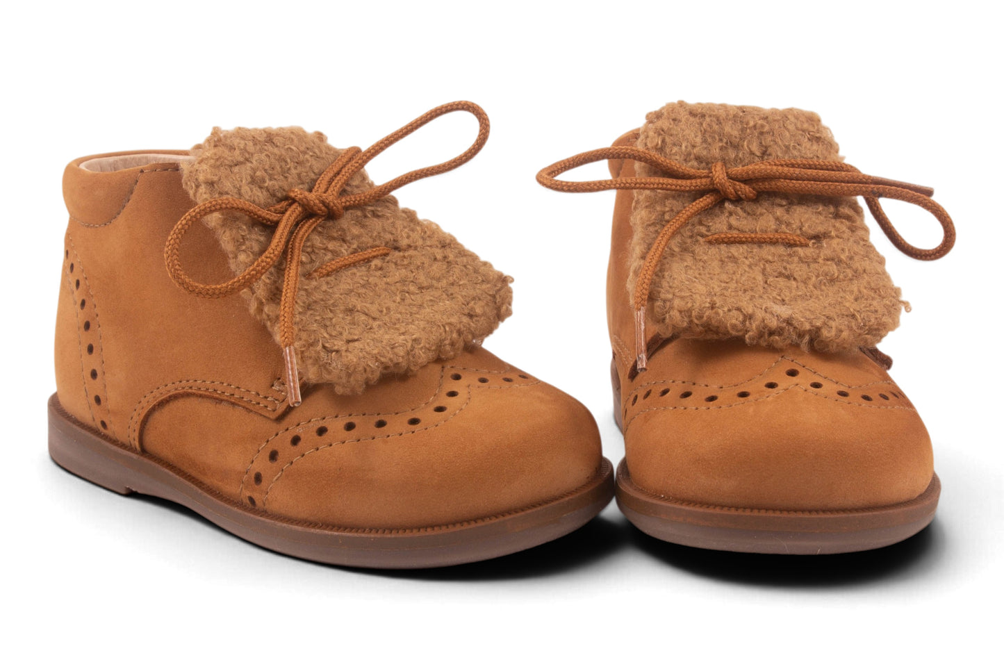 Cognac Nubuck Teddy Voor