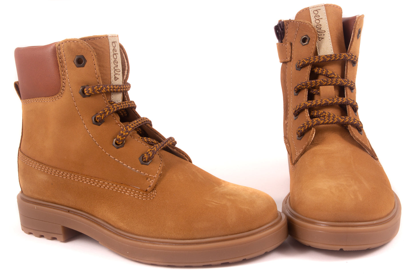 Veterschoen Bottine Groot Bruin Bruin Rand