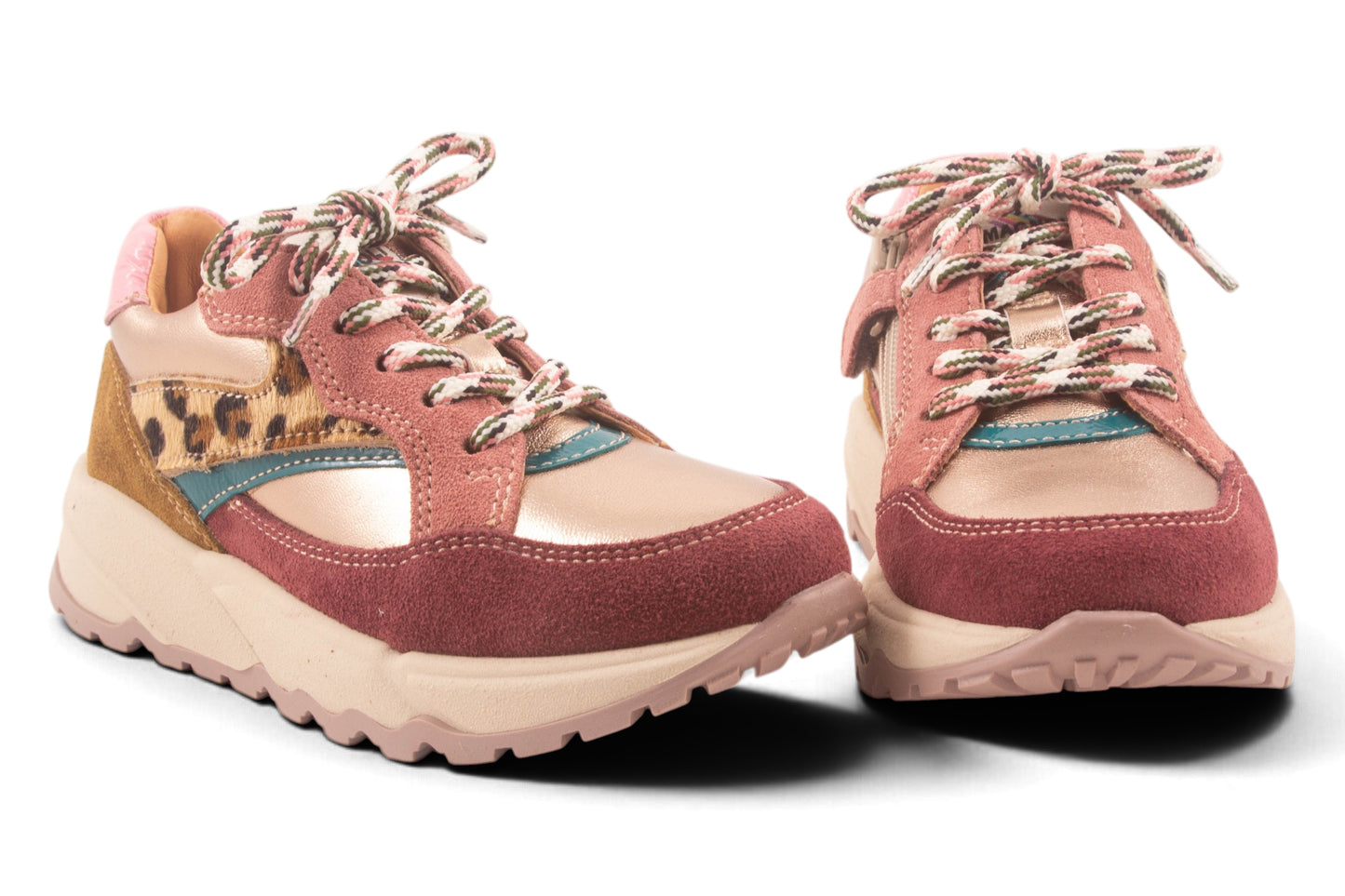 Runner Goud Metalic Leopard Streep