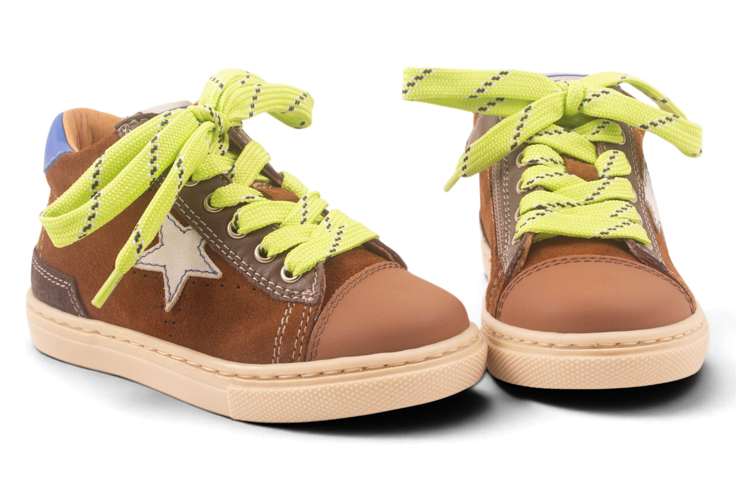 Sneaker Cognac Ster Opzij