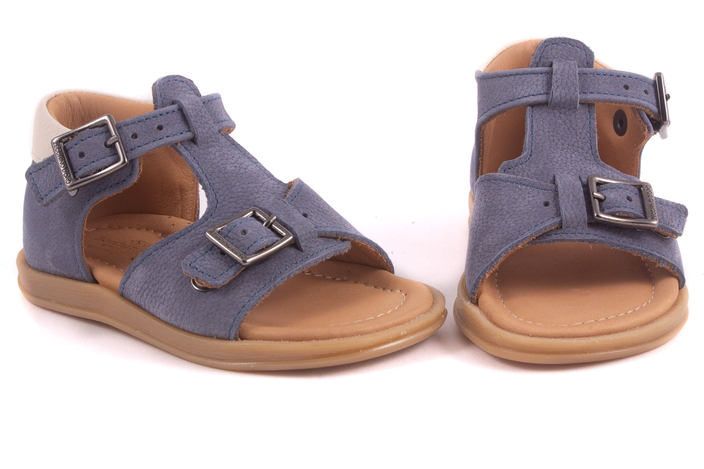 Sandaal Gesloten Hiel Blauw Nubuck