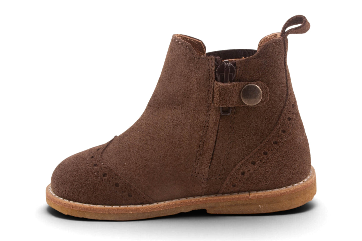 Rits Donkerbruin Nubuck