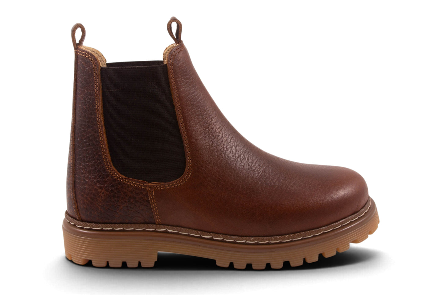 Cognac Leder Stoere Zool