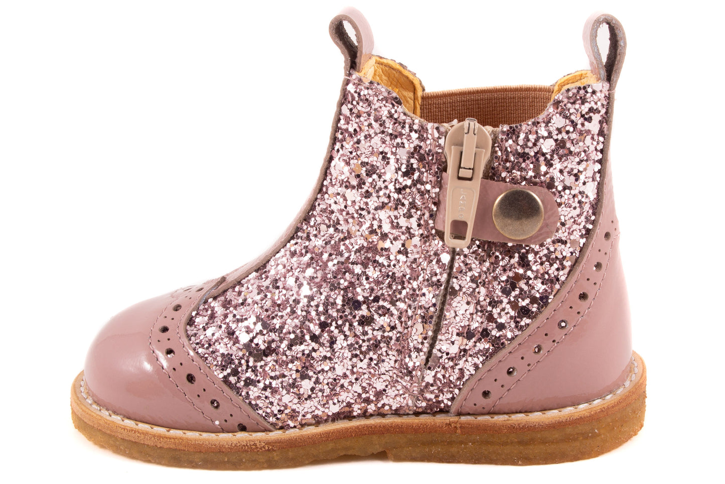 Laarsje Roze Lak Roze Glitter