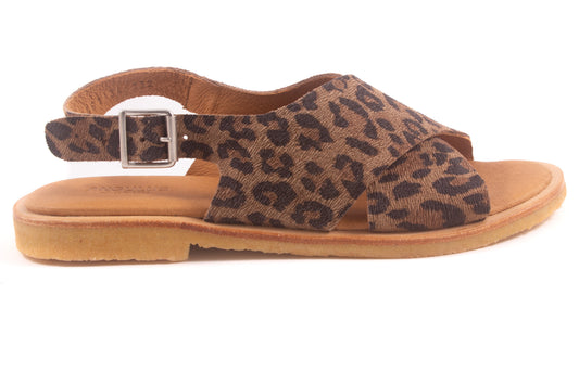 Sandaal Gekruist Leopard