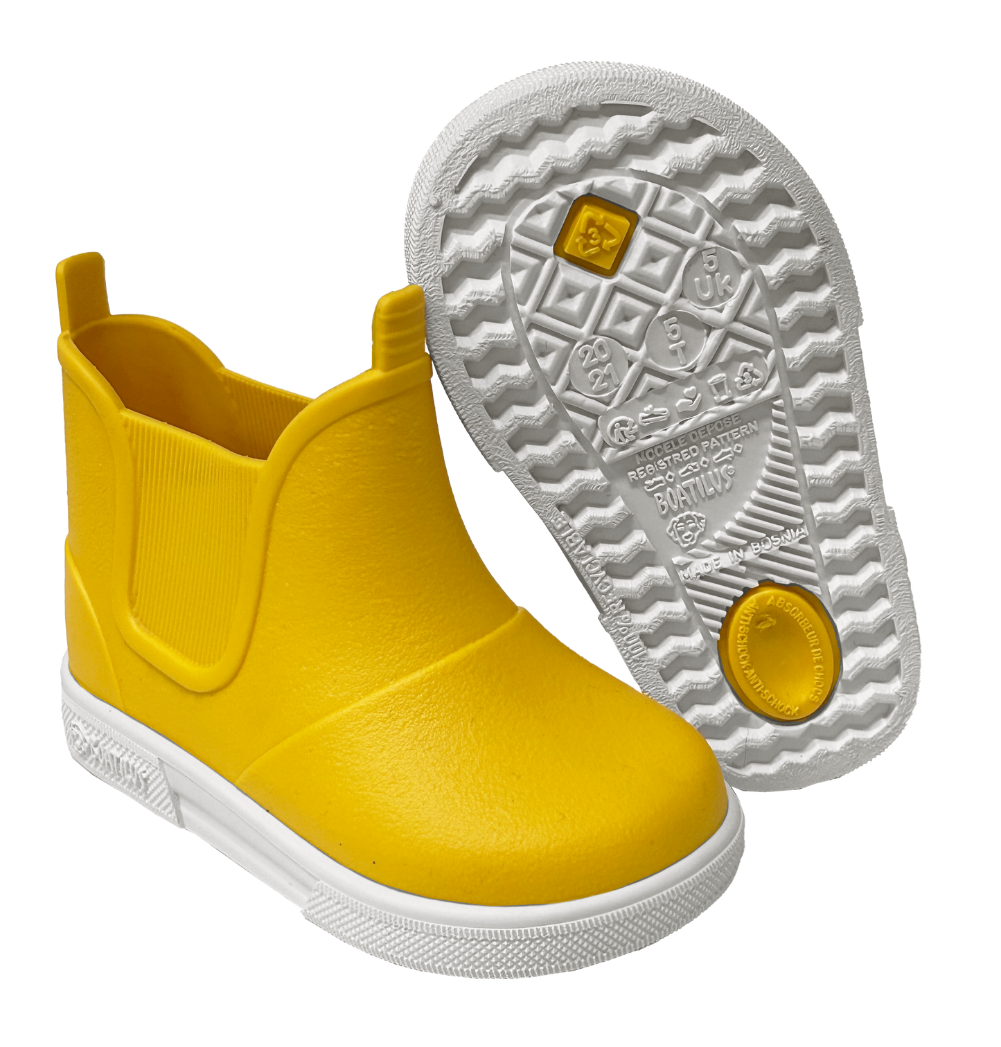 boatilus regenlaarsje baby yellow