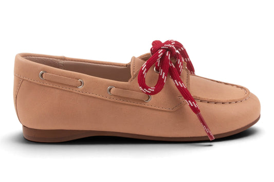 Loafer Roze Leder Roze Veter