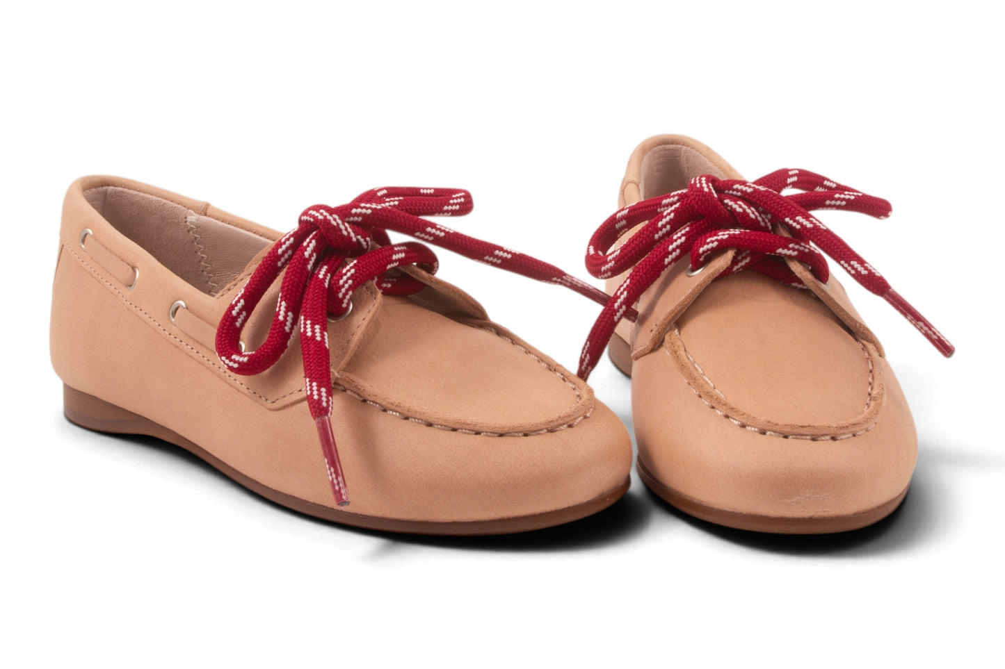Loafer Roze Leder Roze Veter