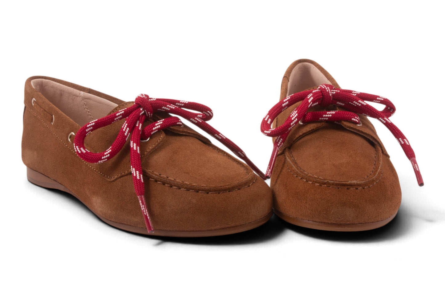 Loafer Cognac Nubuck Rode Veter