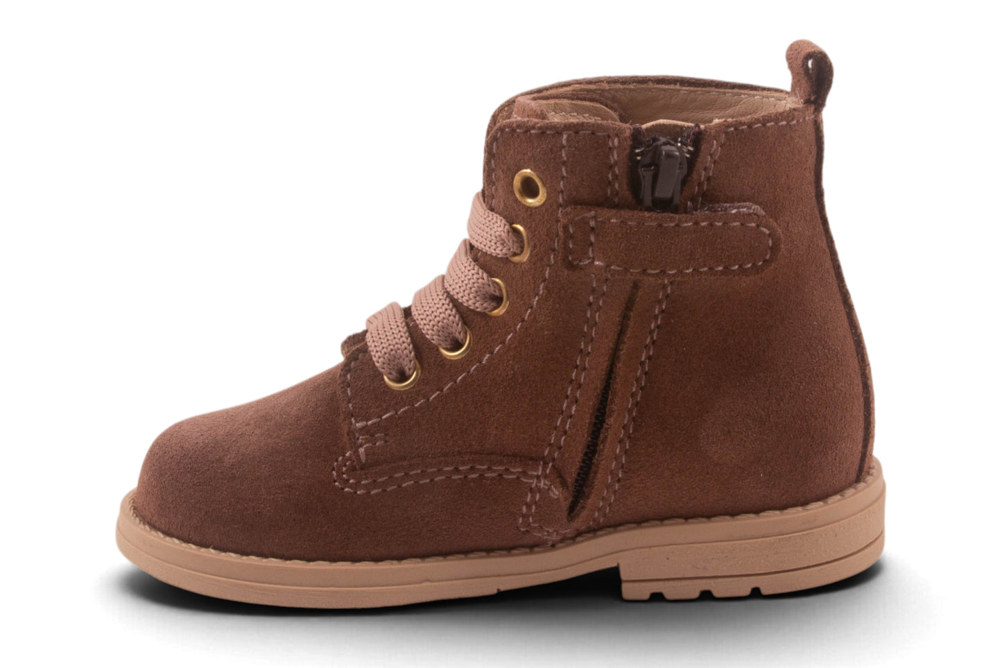 Biker Roze Nubuck Poesje Opzij