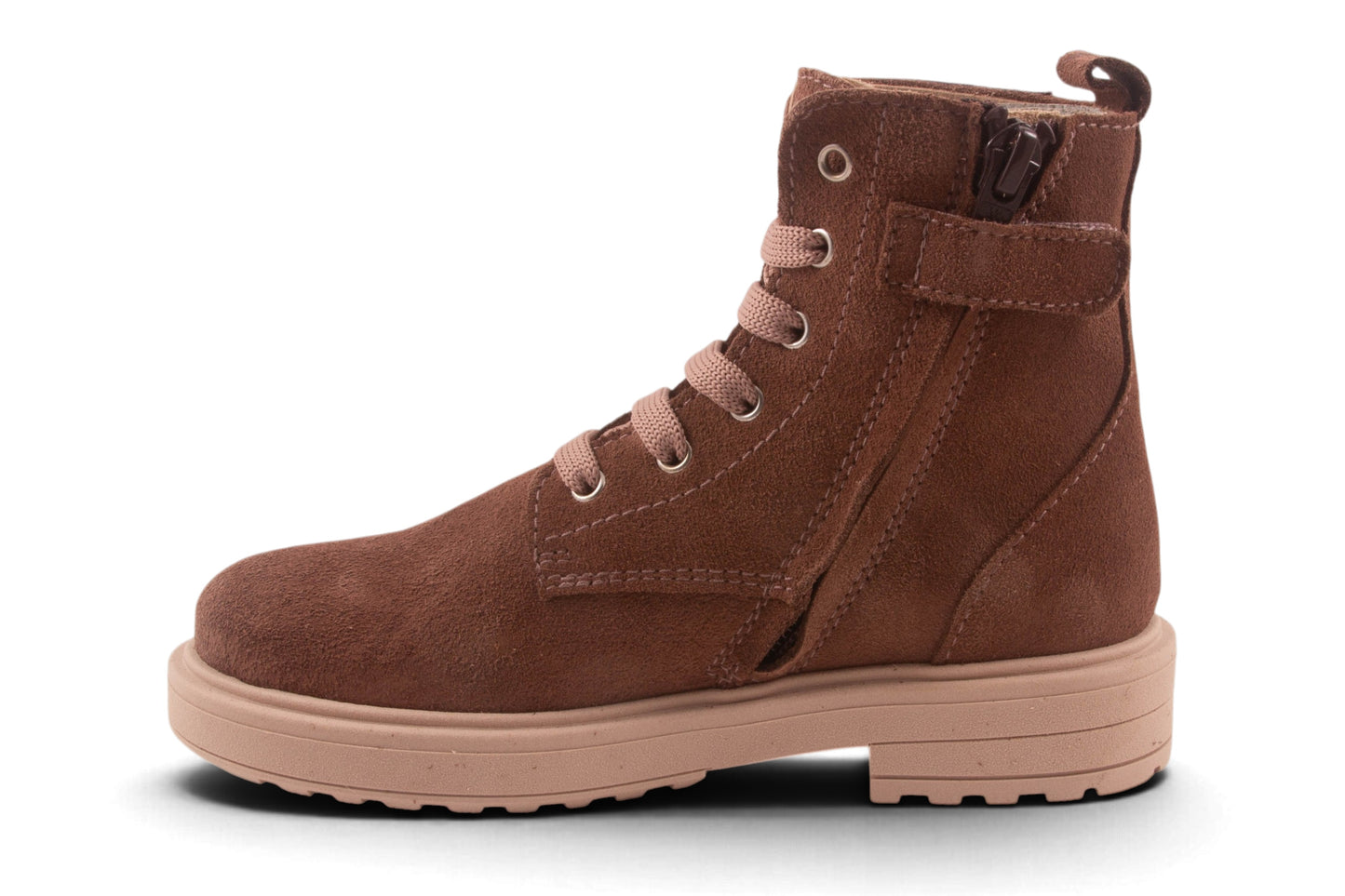 Biker Groot Roze Nubuck Glitter Hartjes