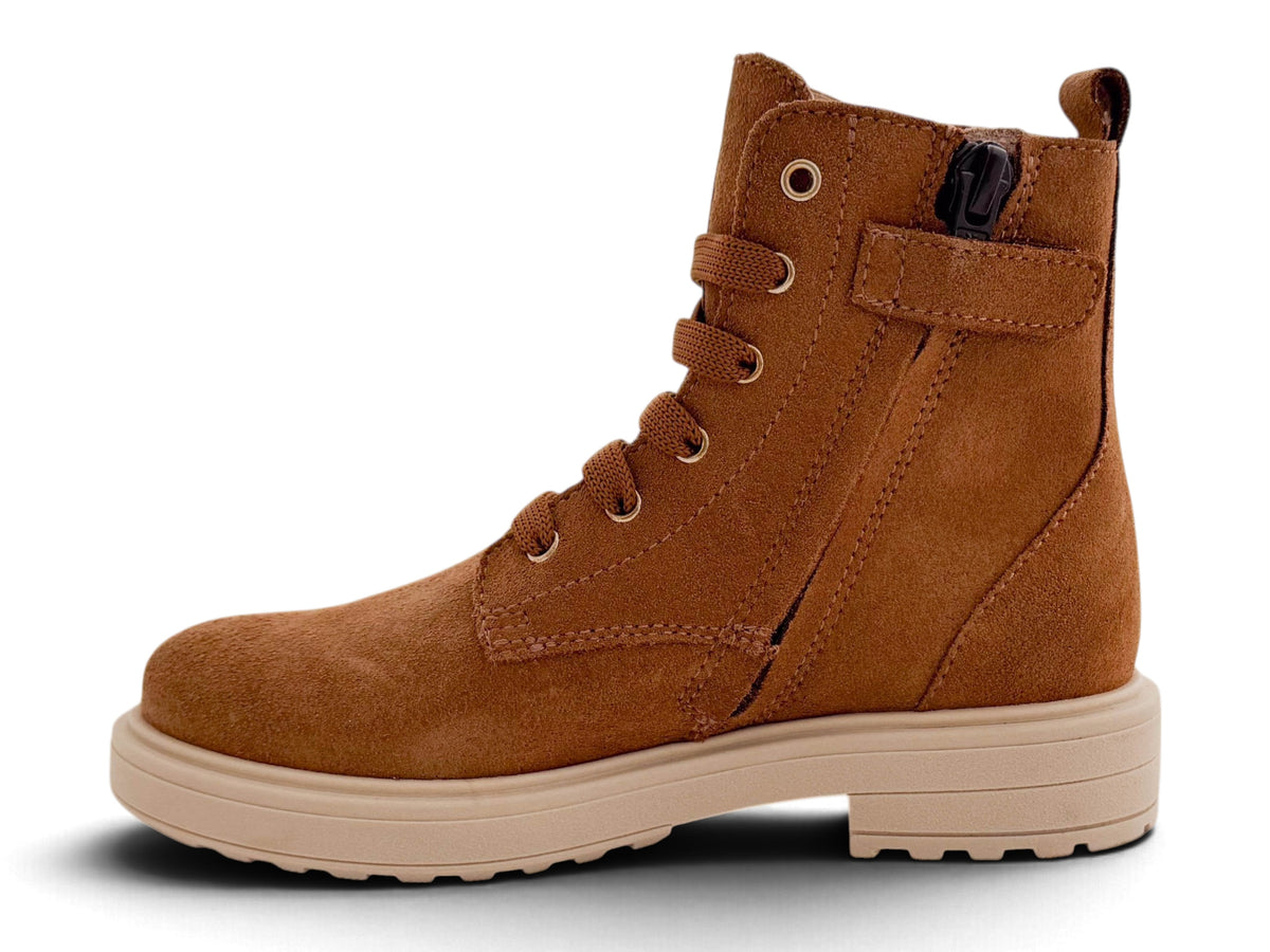 Biker Cognac Nubuck Kat Ponpon