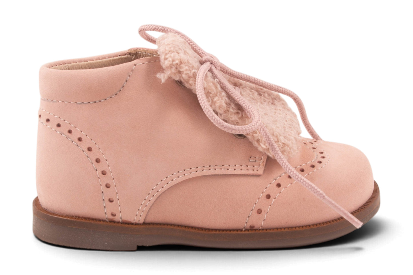 Roze Nubuck Teddy Voor