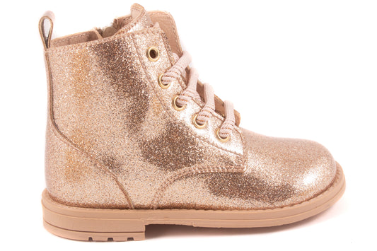 Laarsje Biker Goud Glitter Lak