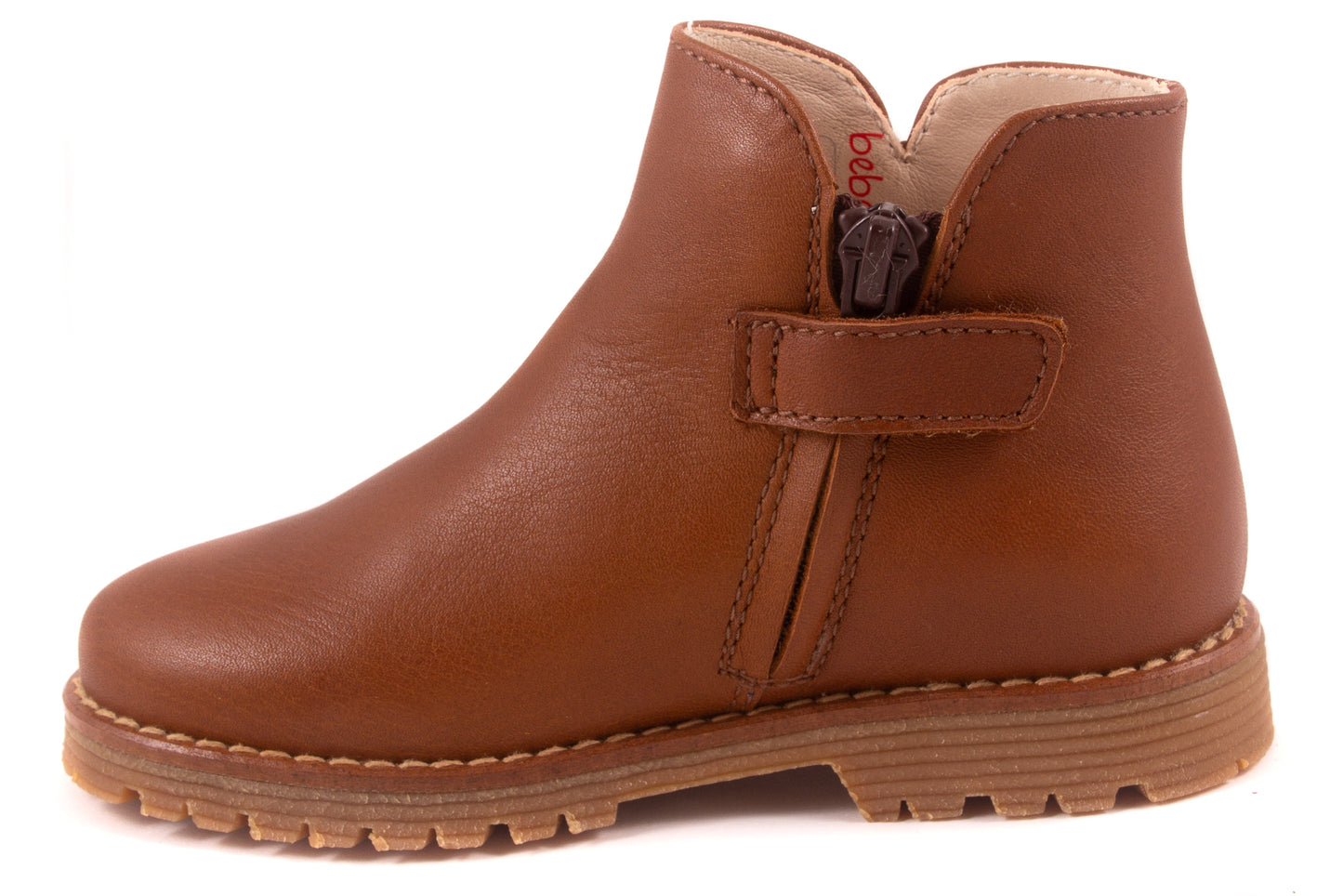 Laarsje Cognac Leder Glitter Hart