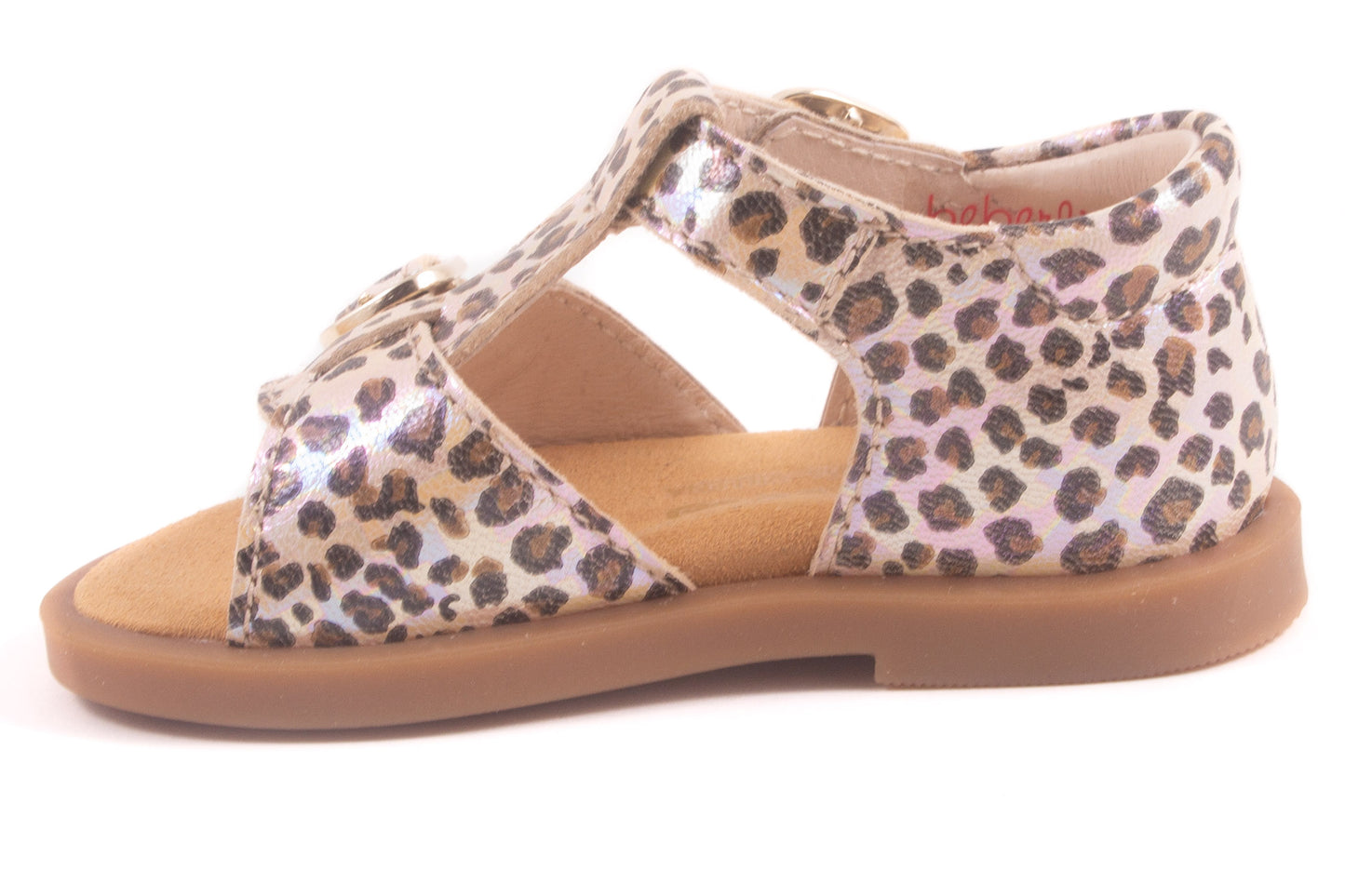 Sandaal Leopard Leder