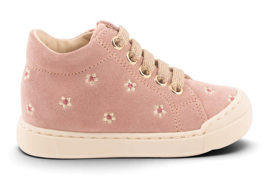 Rubber Tip Roze Nubuck Bloemen
