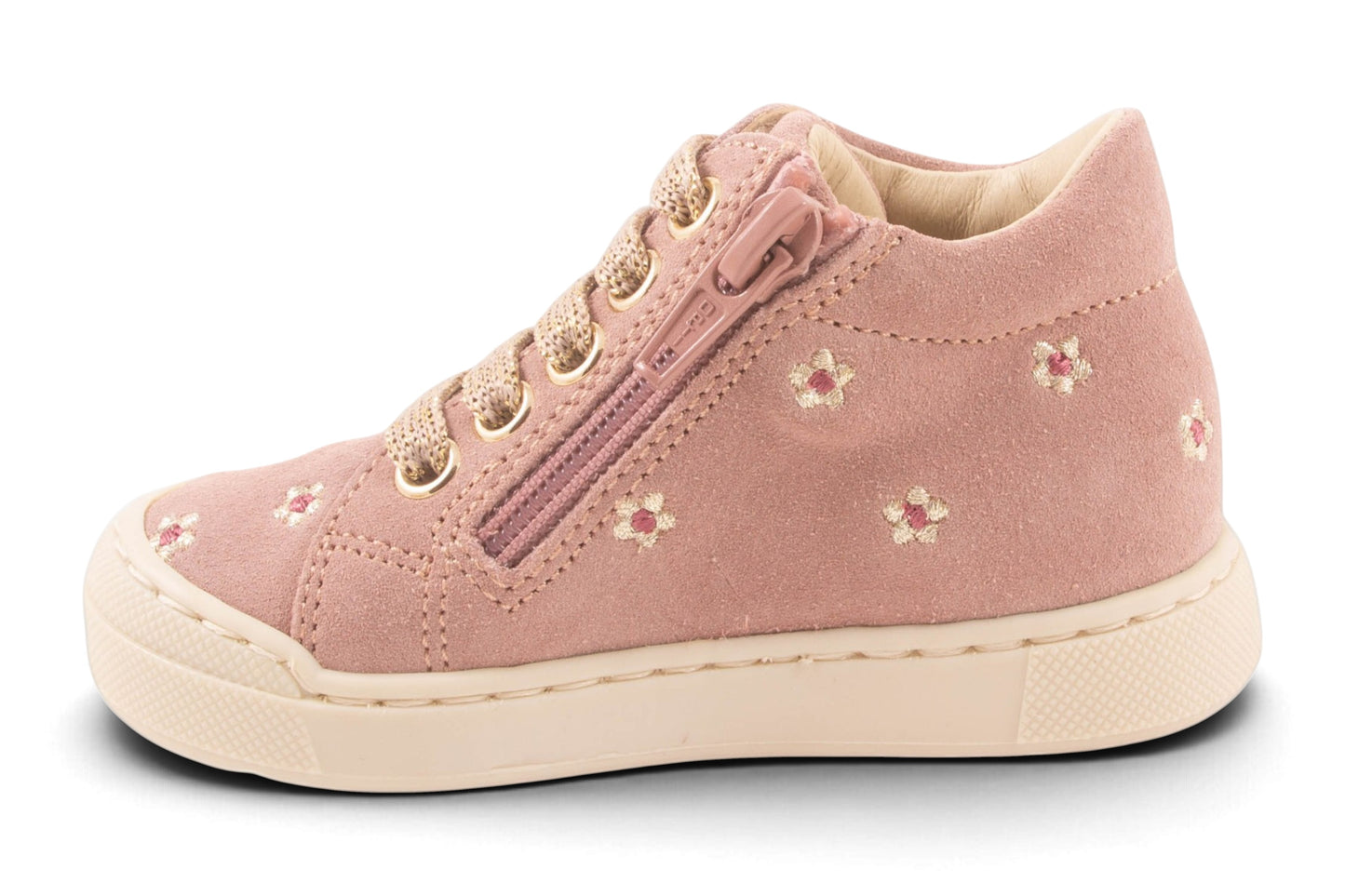 Rubber Tip Roze Nubuck Bloemen