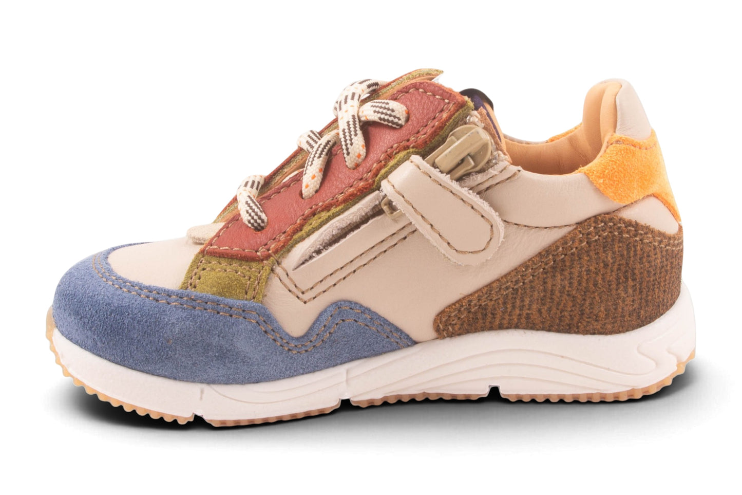 Runner Klein Blauw Tip Rood Groen Blauw Streep