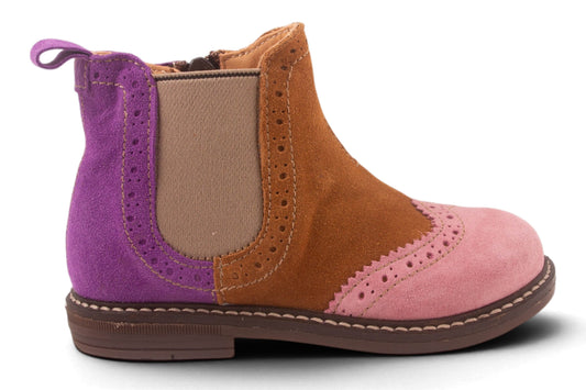 Brogues Roze Oker Paars