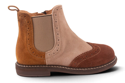 Brogues Bruin Oker Beige Nubuck