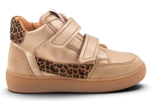 Velcro Goud Metalic Leopard Streep