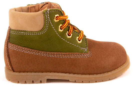 Sneaker Bottine Bruin Nubuck Groen Boven