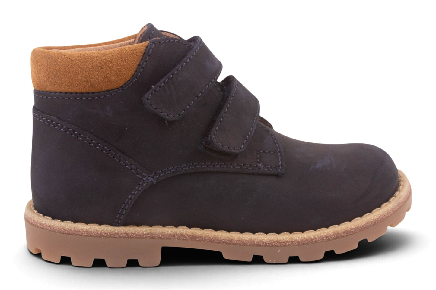 Velcro Blauw Bruin Rand