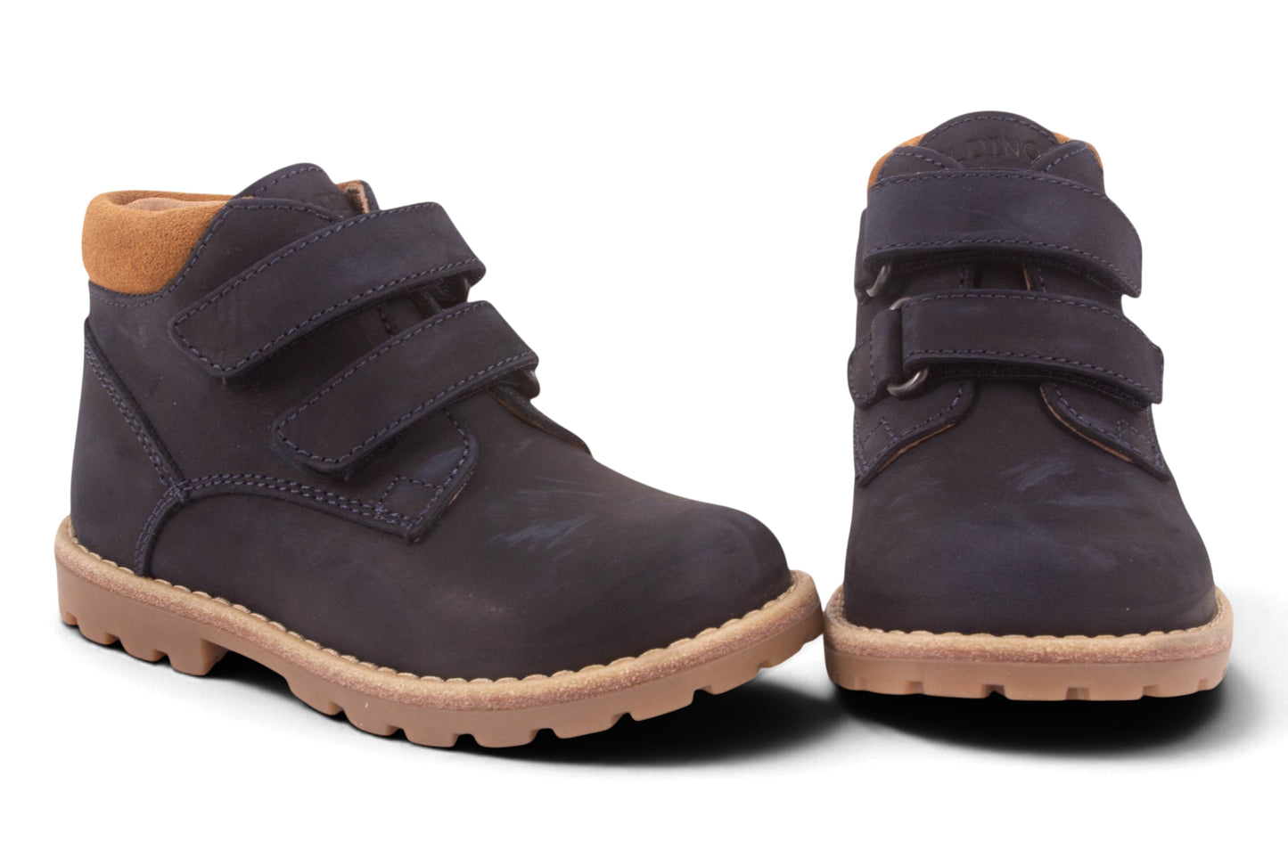 Velcro Blauw Bruin Rand