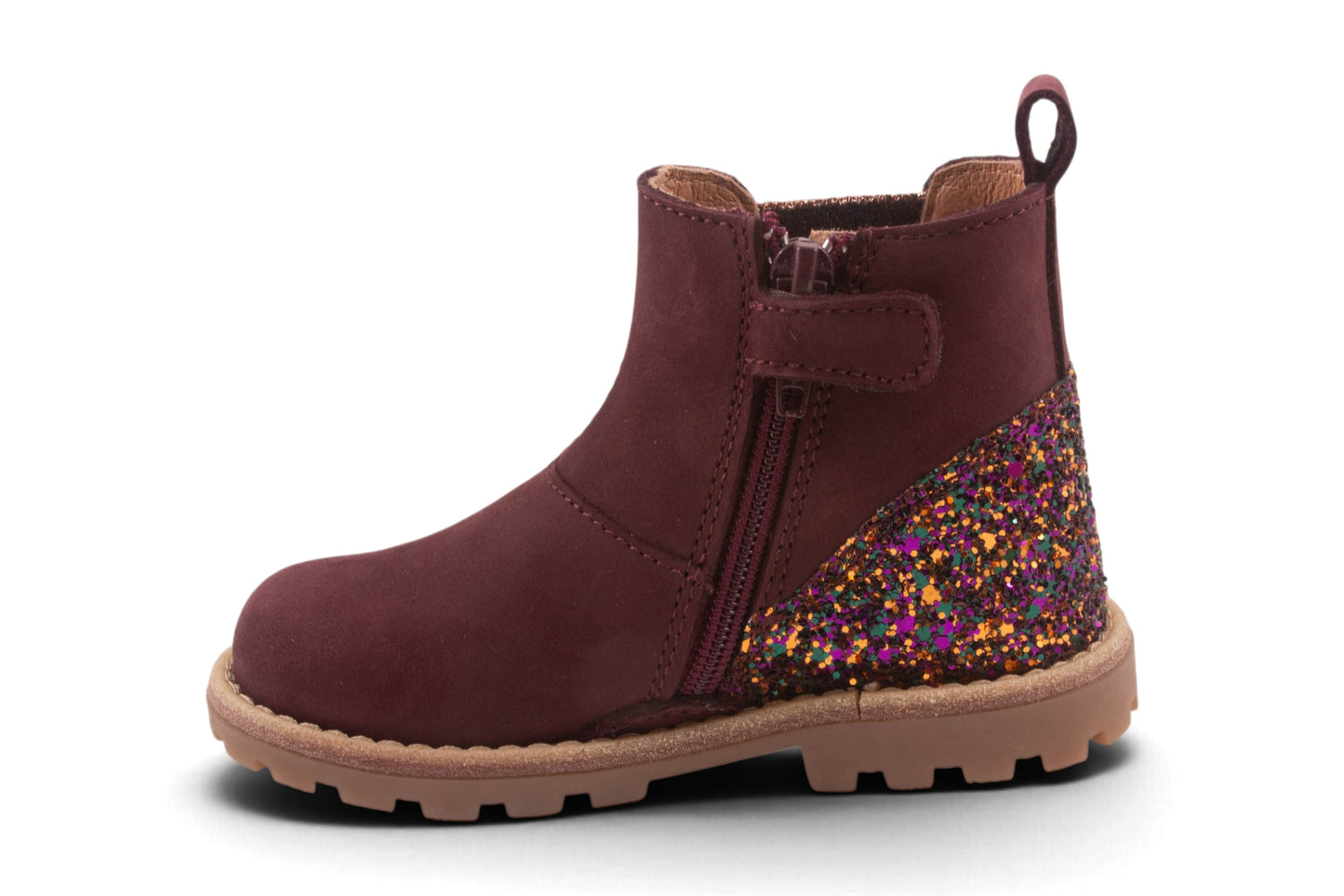 Bordeuax Nubuck Glitter Achter