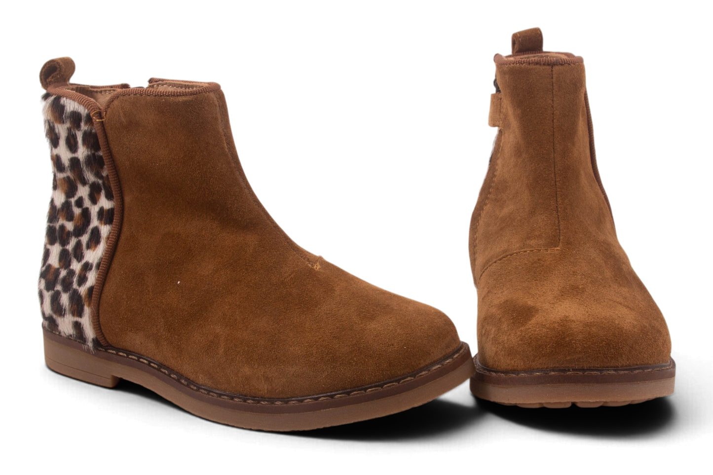 Bruin Nubuck Leopard Achter