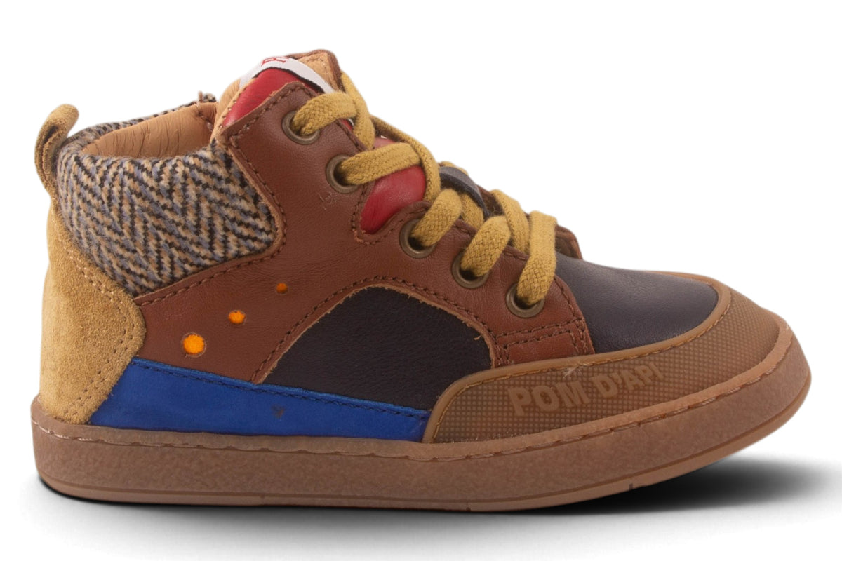 Rubber Tip Cognac Blauw Accent