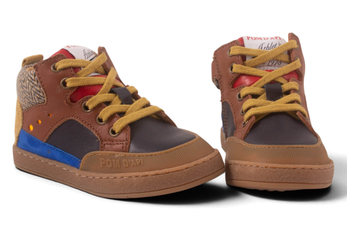 Rubber Tip Cognac Blauw Accent