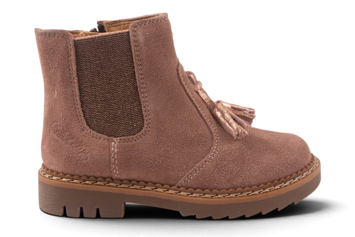 Roze Nubuck Kwastjes Vooraan