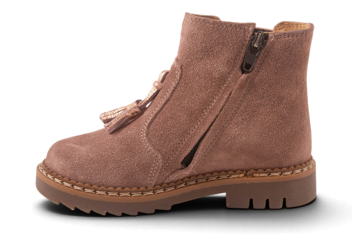 Roze Nubuck Kwastjes Vooraan
