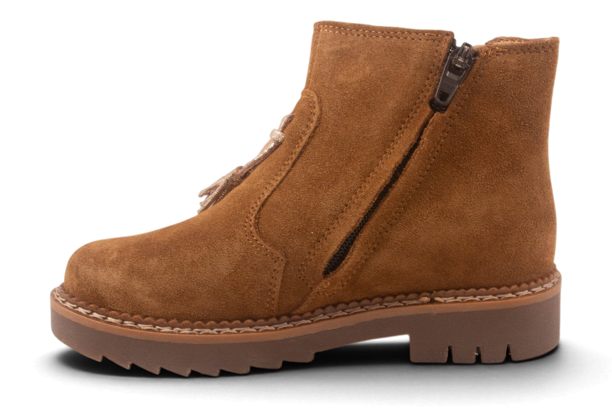 Bruin Nubuck Kwastjes Vooraan