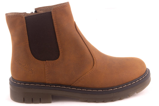 Laarsje Cognac Nubuck Stoere Zool