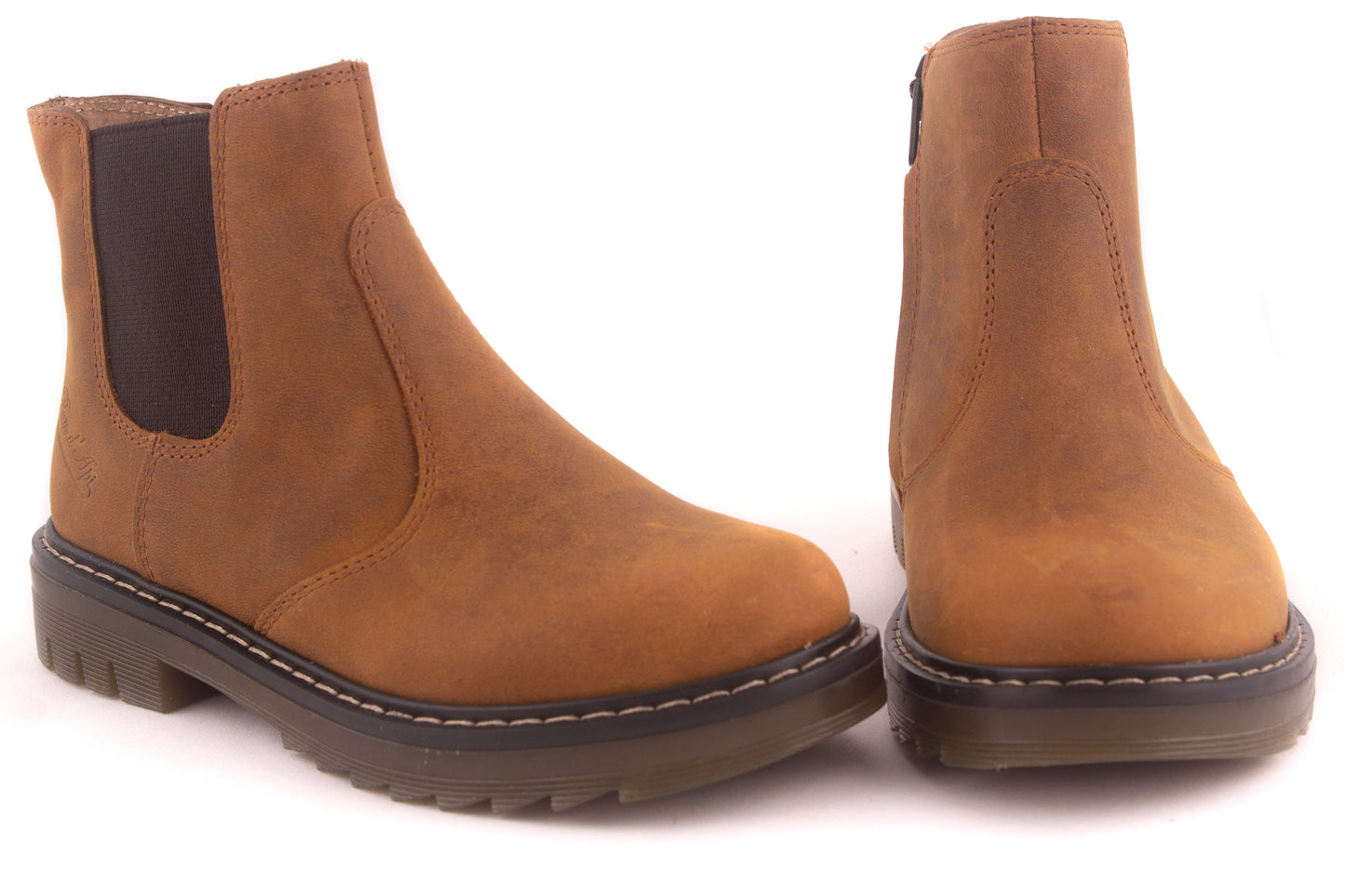 Laarsje Cognac Nubuck Stoere Zool