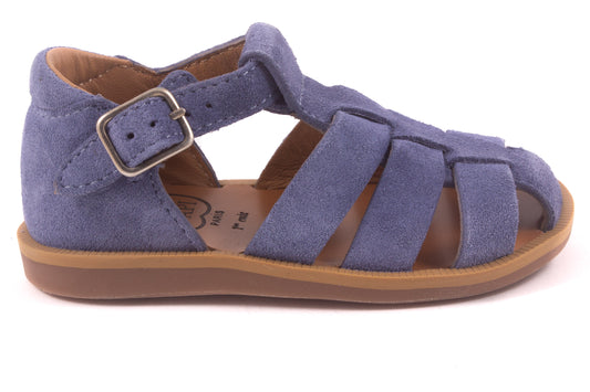 Sandaal Gesloten Blauw Nubuck