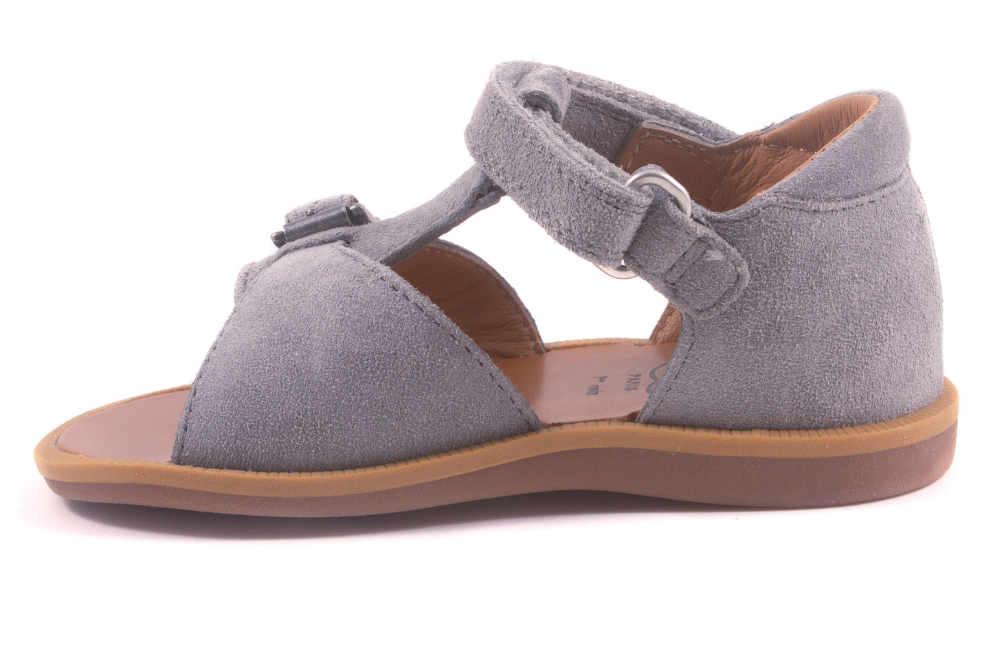 Sandaal Gespje Vooraan Blauw Nubuck