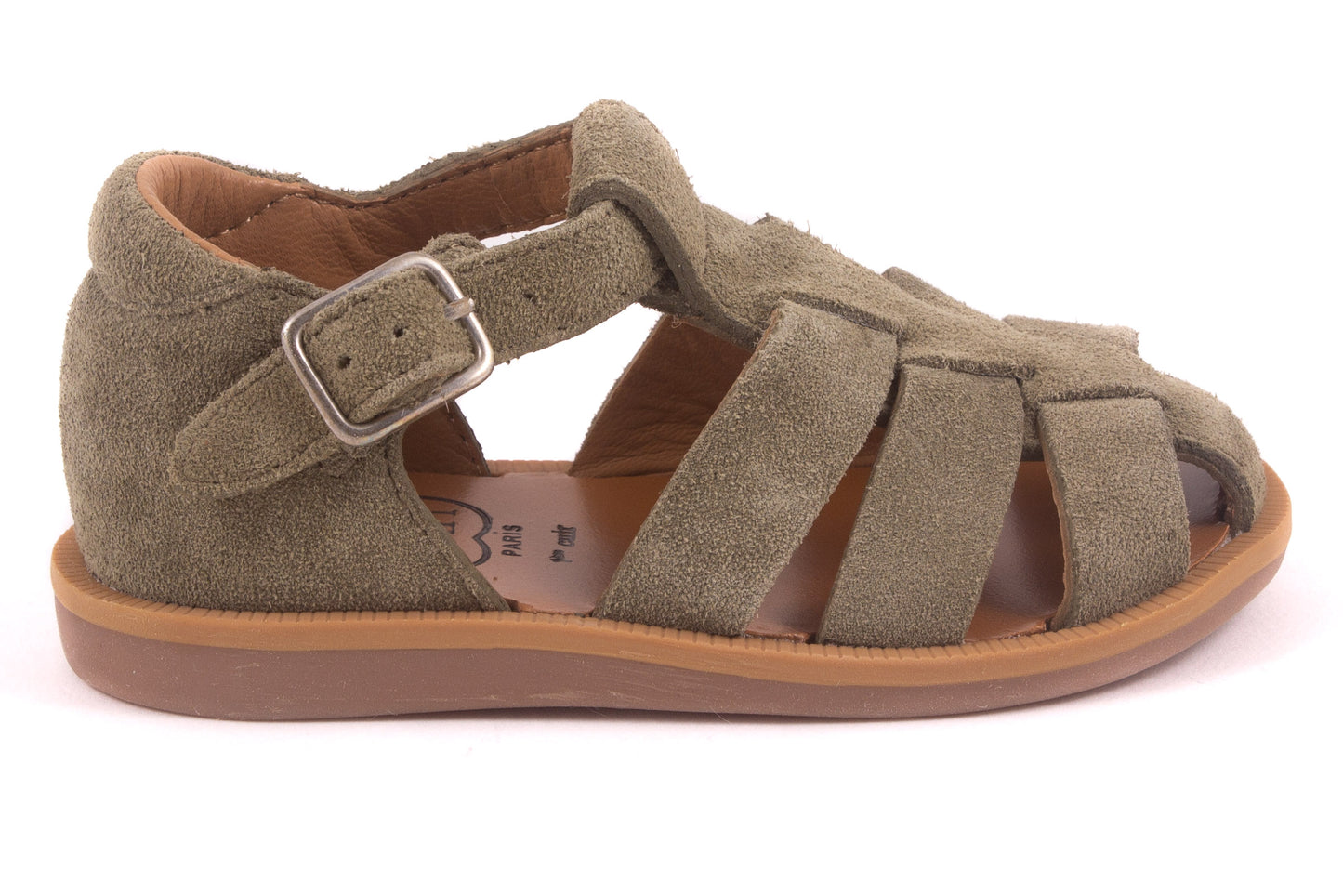 Sandaal Gesloten Kaki Nubuck
