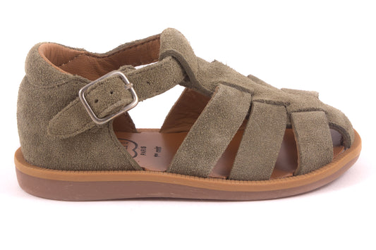 Sandaal Gesloten Kaki Nubuck