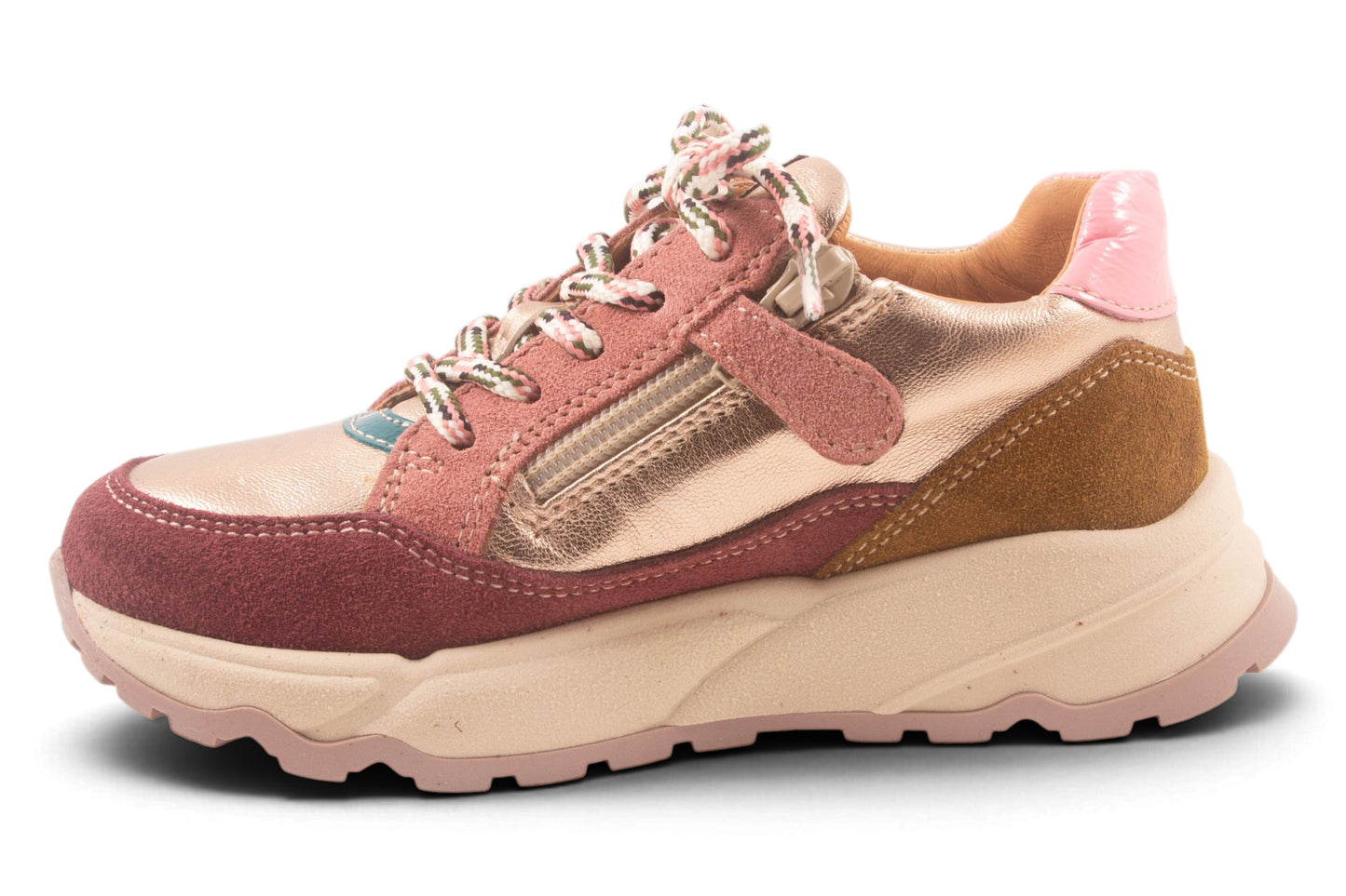 Runner Goud Metalic Leopard Streep