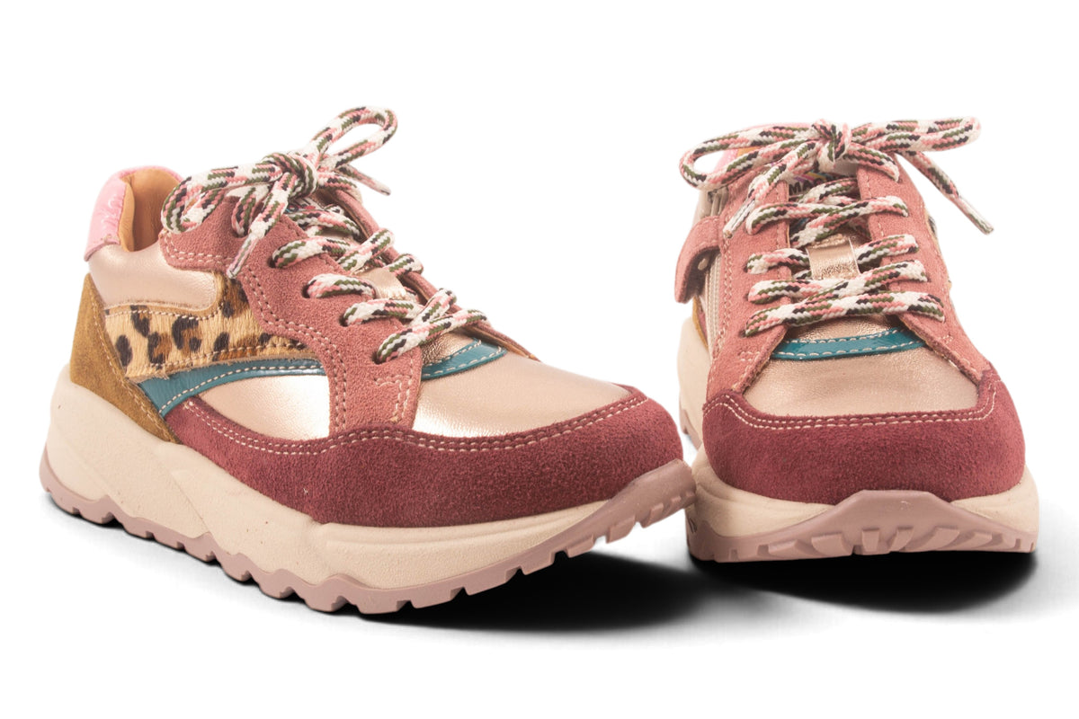 Runner Goud Metalic Leopard Streep