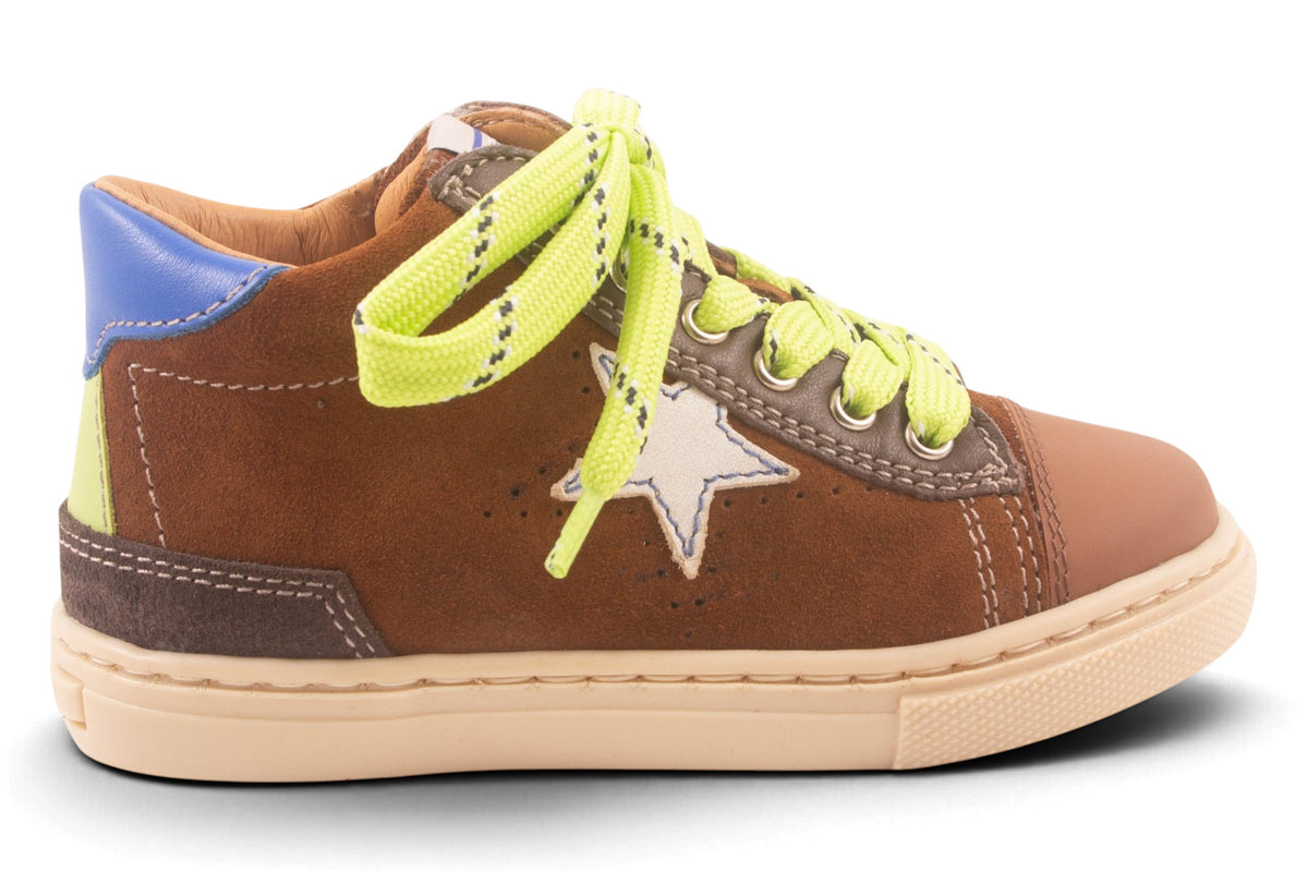 Sneaker Cognac Ster Opzij