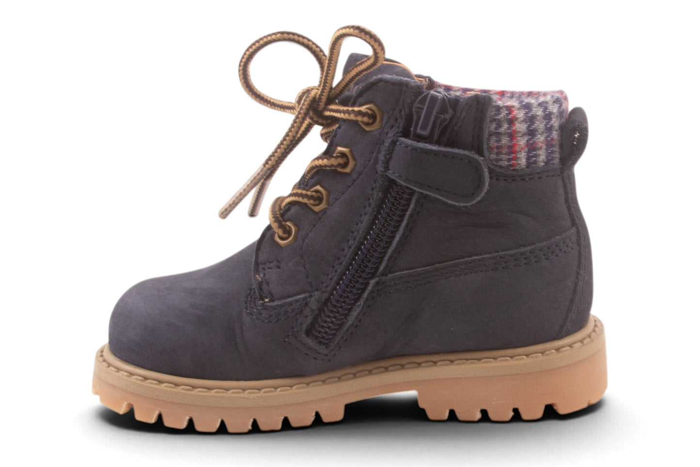 Bottine Blauw Ruitjesrand