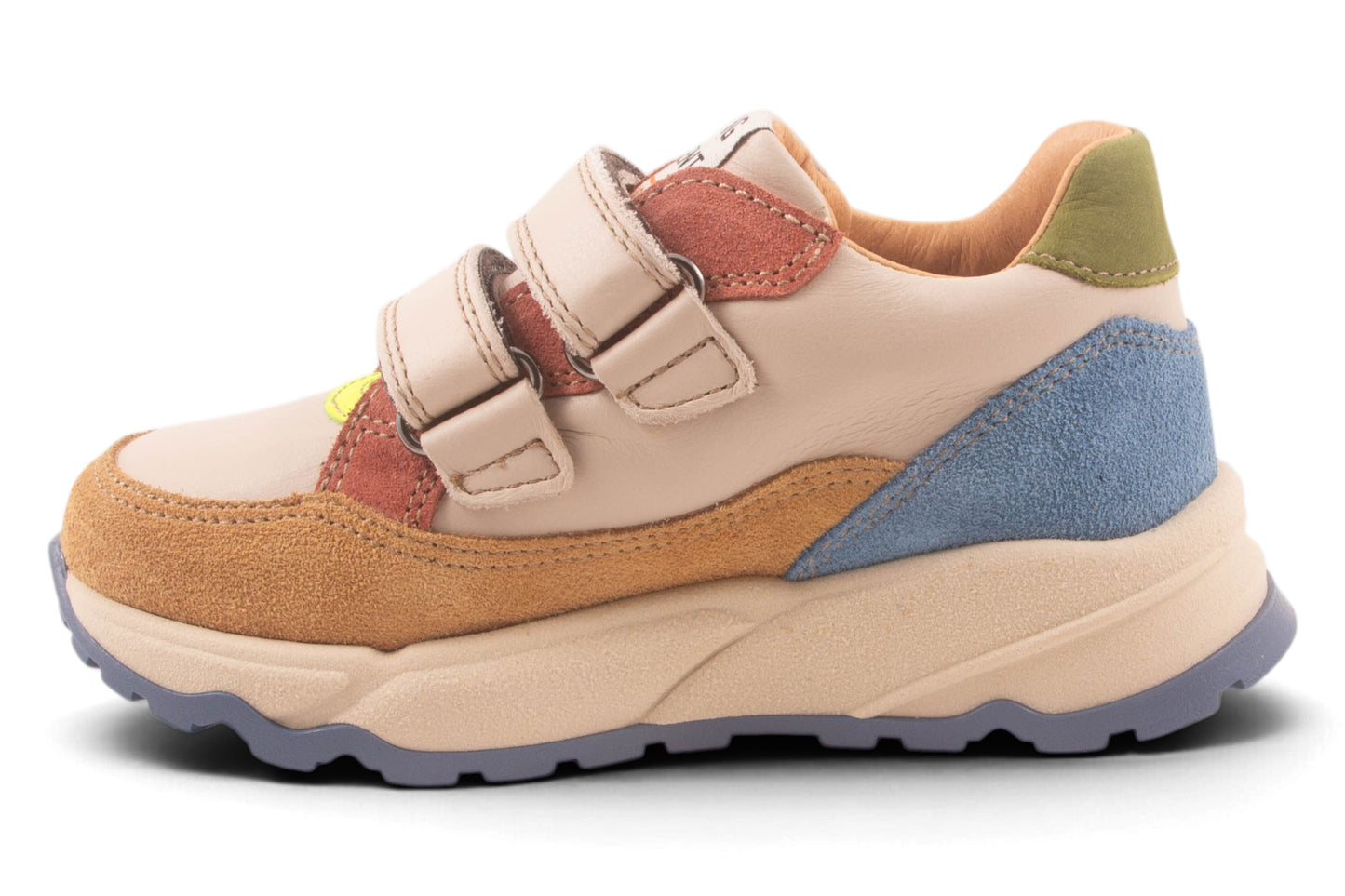Runner Velcro Beige Rood Fluo Geel