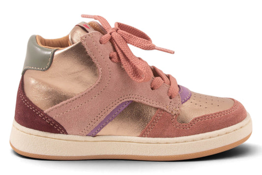 Metalic Roze Nubuck Lila Lak